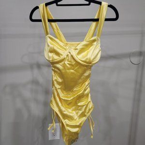 ASOS Swimsuit in Soft Yellow